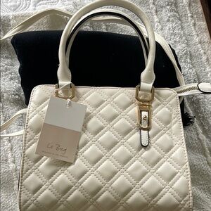 Quilted Cream Handbag